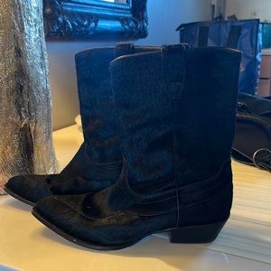Lucchese pony hair boots size 8